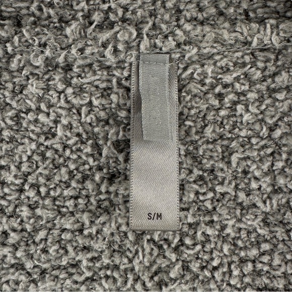 SKIMS Cozy Knit Belted Robe - Gray Fuzzy Long Lounge Robe sz S/M - Picture 6 of 9